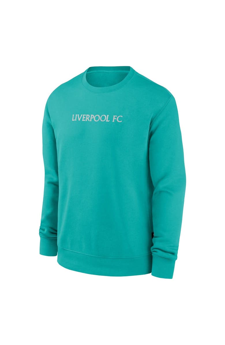 Nike Men's Nike Teal Liverpool Club Pullover Sweatshirt, Alternate, color, 