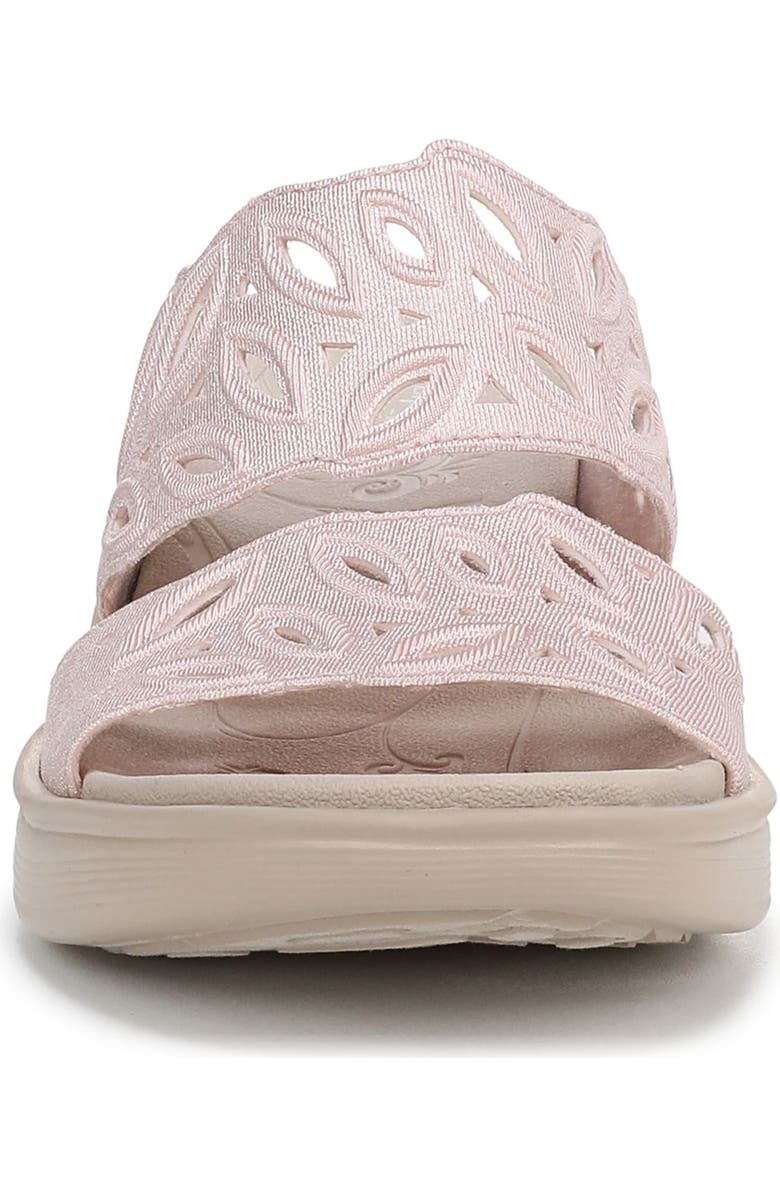 LifeStride Delight Platform Wedge Slide Sandal, Alternate, color, White