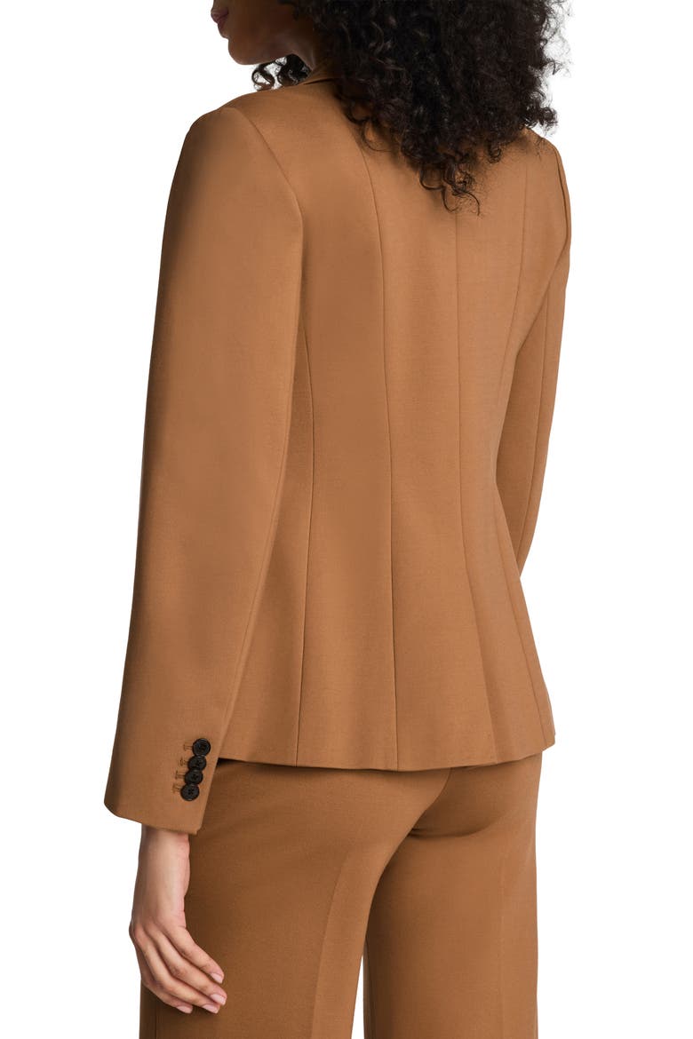 Stretch Ponte Blazer, Alternate, color, MAPLEWOOD