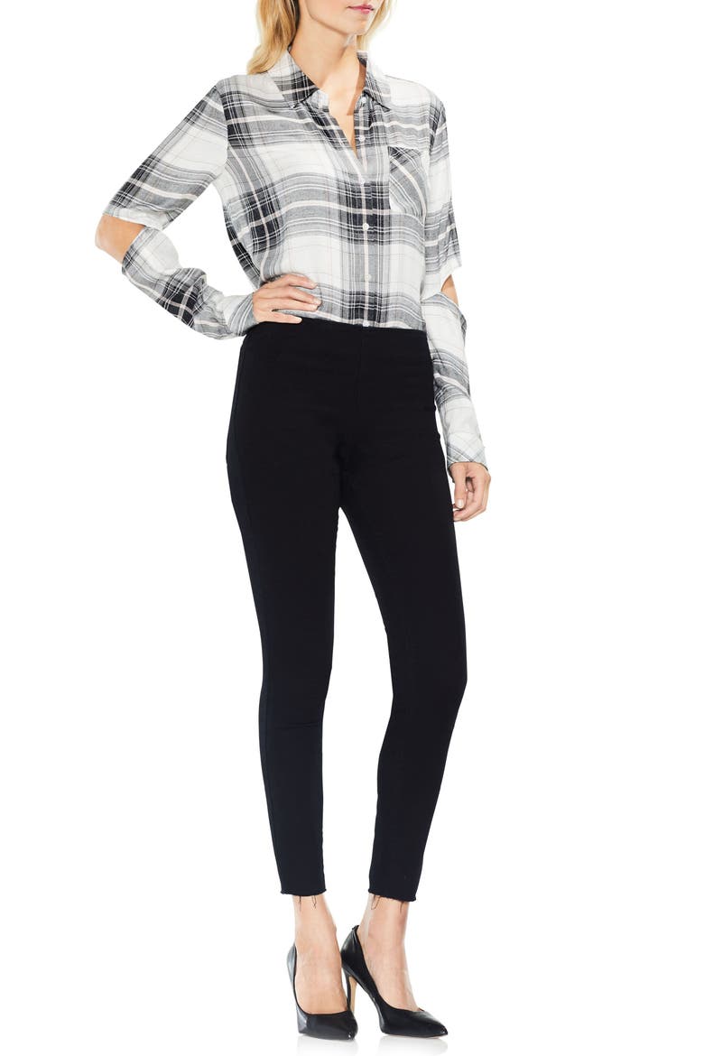 Super Stretch Denim Leggings, Alternate, color, RICH BLACK