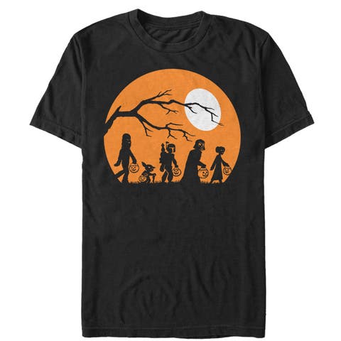 Men's Star Wars Halloween Characters Trick or Treat  Graphic T-Shirt