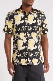 HUGO Ebor Relaxed Fit Short Sleeve Button-Up Shirt