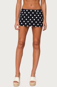 EDIKTED Noreen Polka Dot Low Rise Miniskort