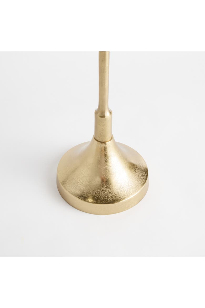 Conrad Gold Aluminum Side Table, Alternate, color, Gold