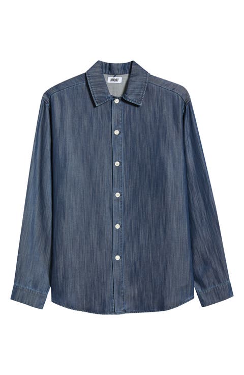 Featherweight Denim Button-Up Shirt