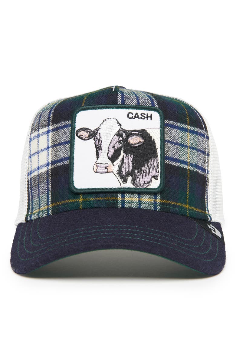 Goorin Bros. Moon Cow Trucker Hat, Alternate, color, Navy