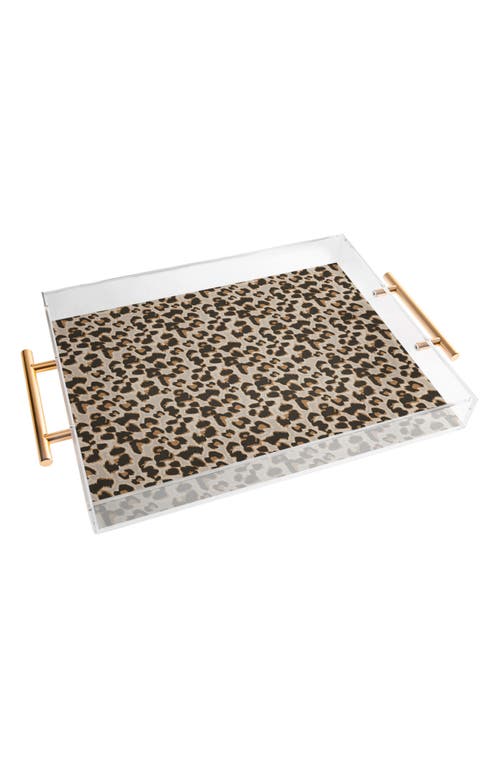 Deny Designs Leopard Print Acrylic Tray