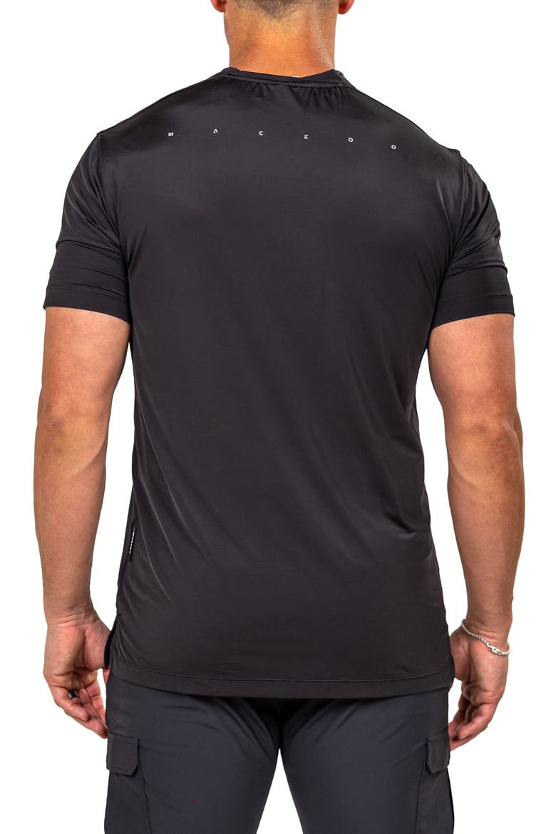Athletic Quarter Zip Performance T-Shirt, Alternate, color, BLACK