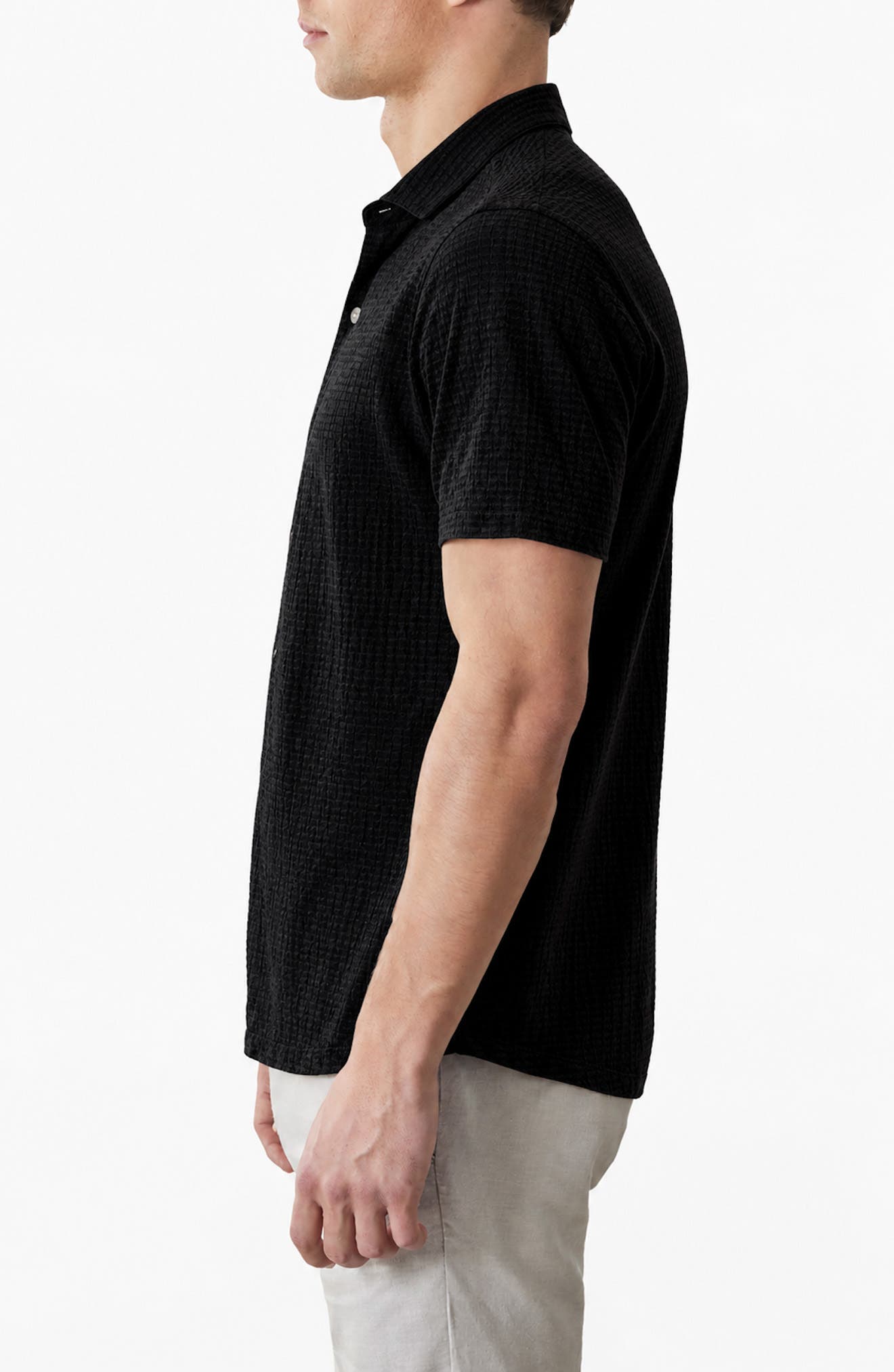 Мужские Robert Barakett Vaerik Textured Camp Shirt — фото 4
