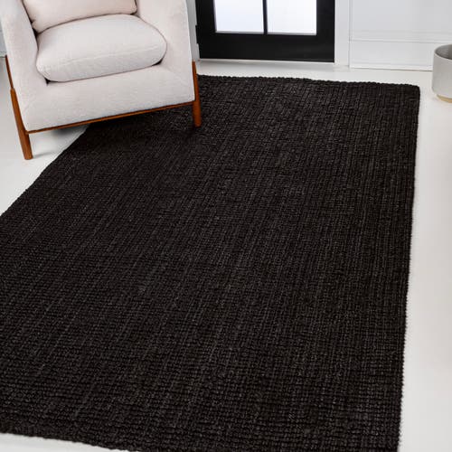 Jonathan Y Pata Hand Woven Chunky Jute Area Rug In Black