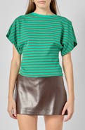 English Factory Striped Wing Sleeve Knit T-Shirt