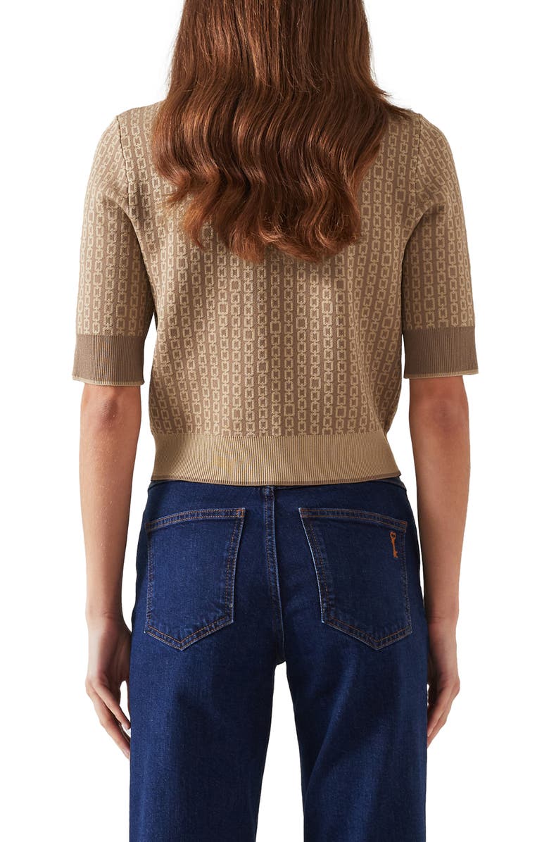 LK Bennett Rosey Short Sleeve Sweater, Alternate, color, 