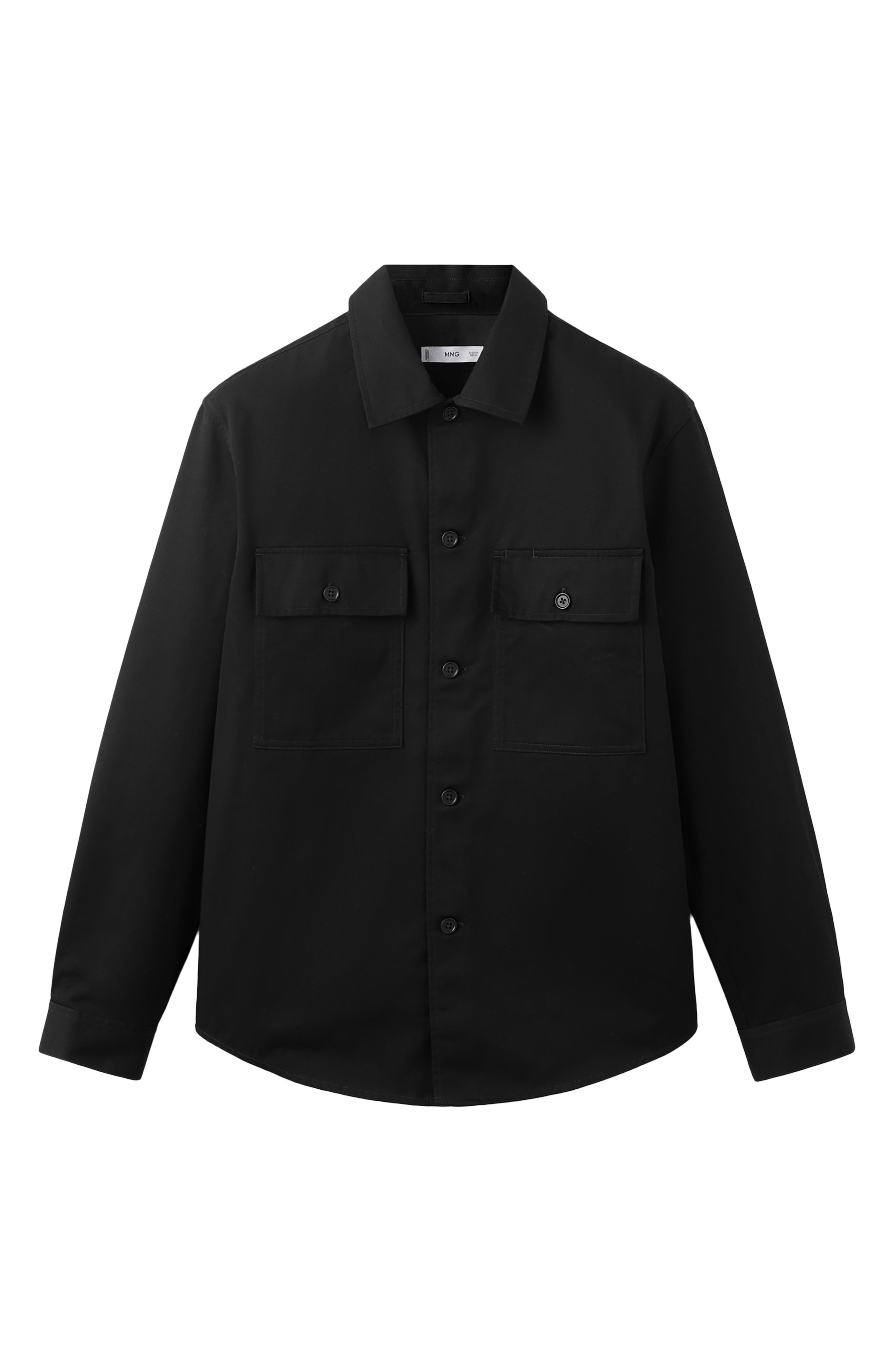 Мужские MANGO Cotton Overshirt — фото 4