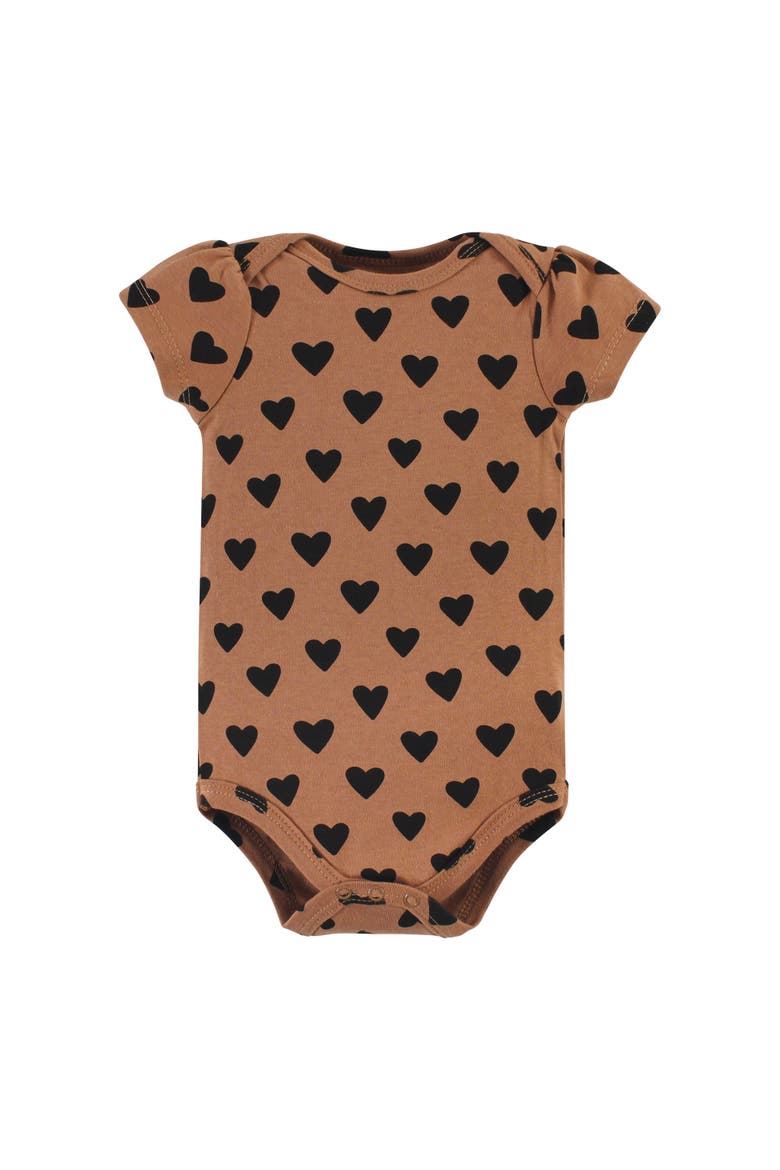 Cotton Bodysuits 5-pack (baby), Alternate, color, Cinnamon Hearts 5 Pack
