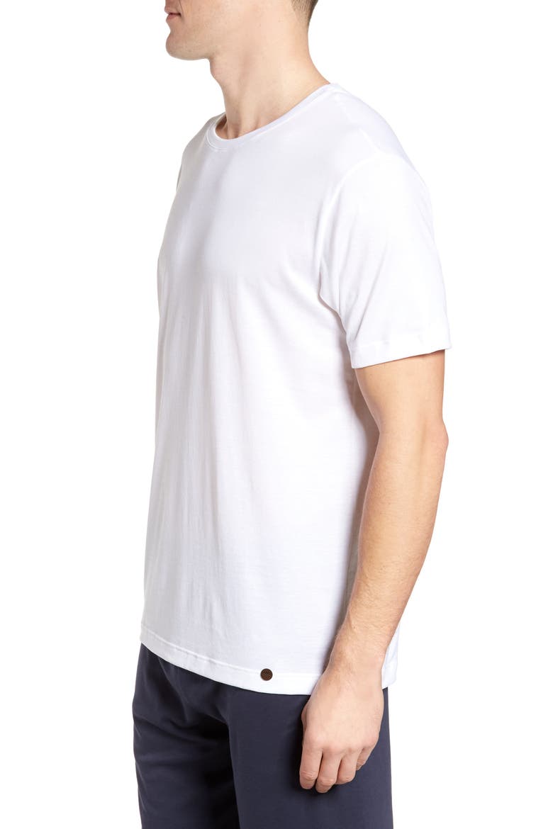 Night and Day Cotton Crew Neck T-Shirt, Alternate, color, WHITE