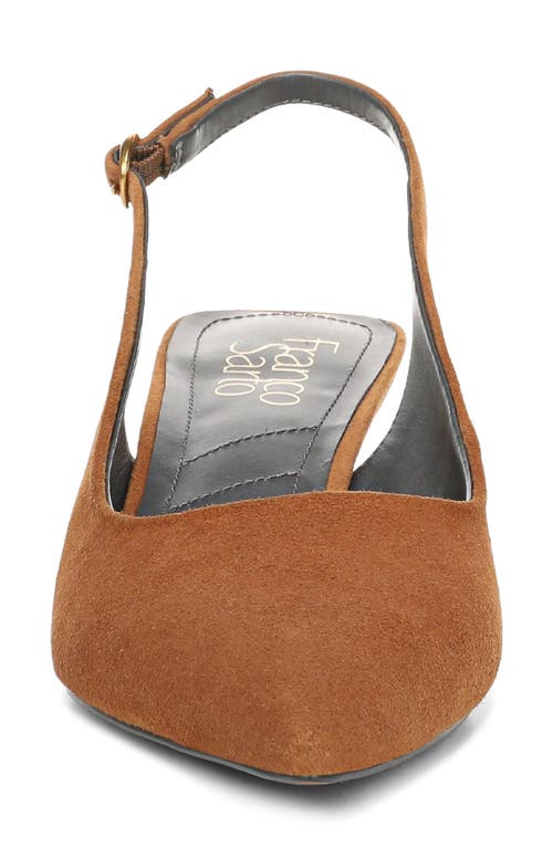 Franco Sarto Jaden Pointed Toe Slingback Pump In Brown
