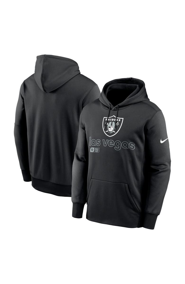 Nike Men's Nike Black Las Vegas Raiders Performance Pullover Hoodie, Main, color, Black