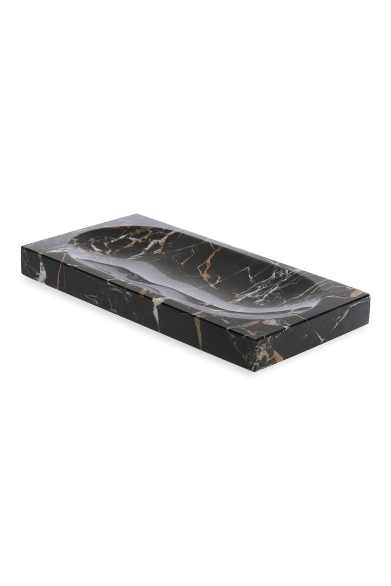 Athenas Marble Tray, Main, color, BLACK/ GOLD