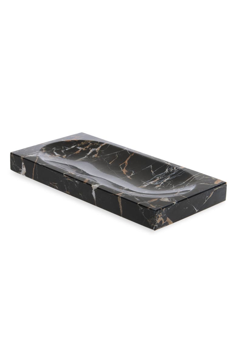 Kassatex Athenas Marble Tray, Main, color, Black/ Gold