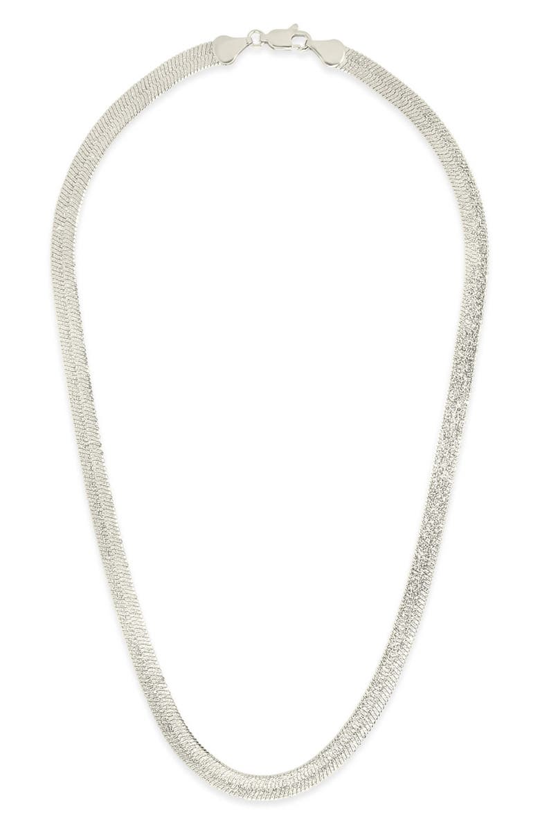 Sterling Forever Bronx Chain Necklace, Alternate, color, Silver