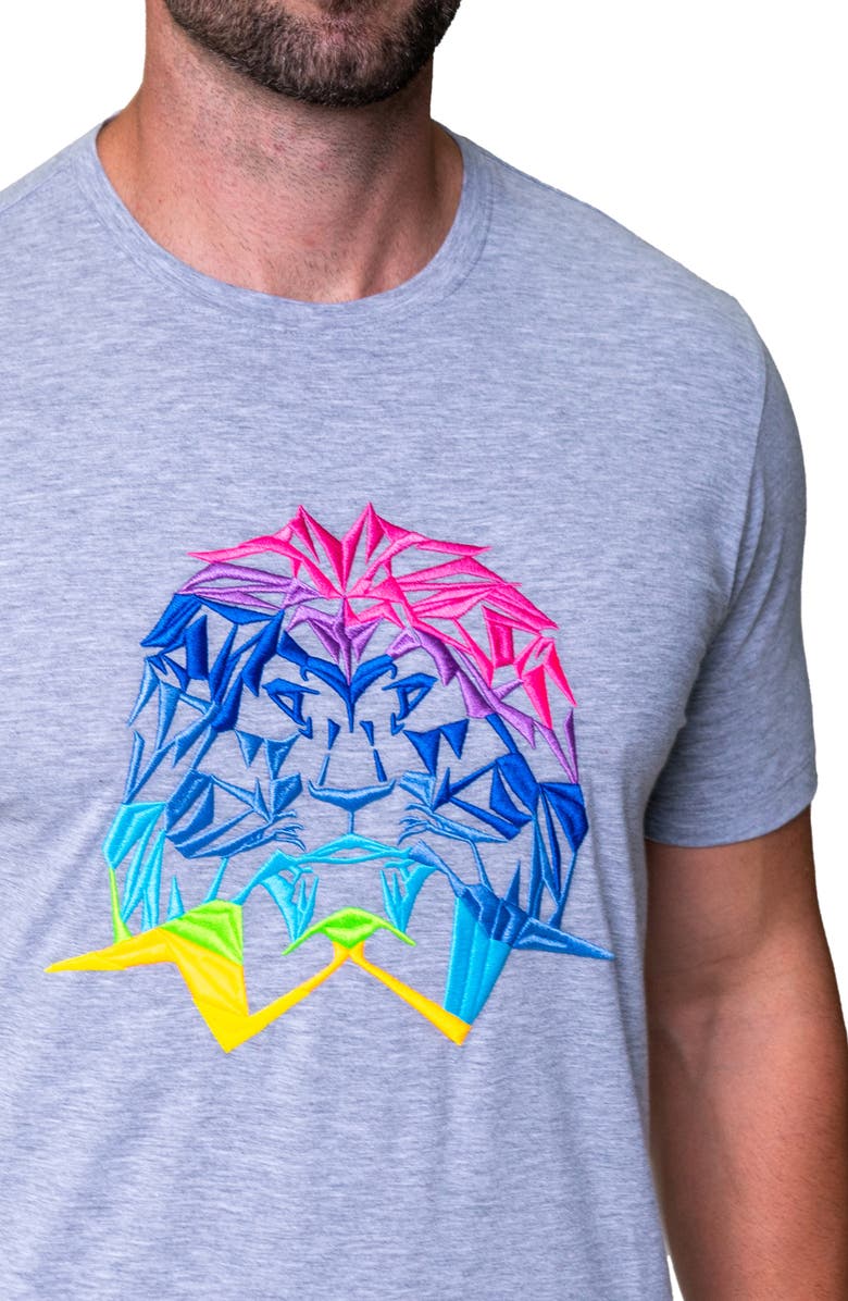 Maceoo Neon Cotton Stretch Graphic T-Shirt, Alternate, color, Grey