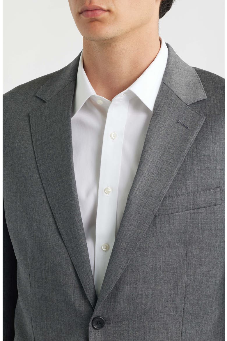Jetsetter Standard Fit Grey Stretch Wool Suit Jacket, Alternate, color, GREY