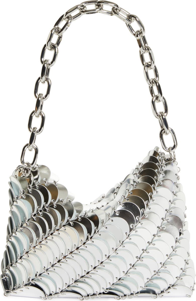 Rabanne Sac Leather Shoulder Bag, Alternate, color,