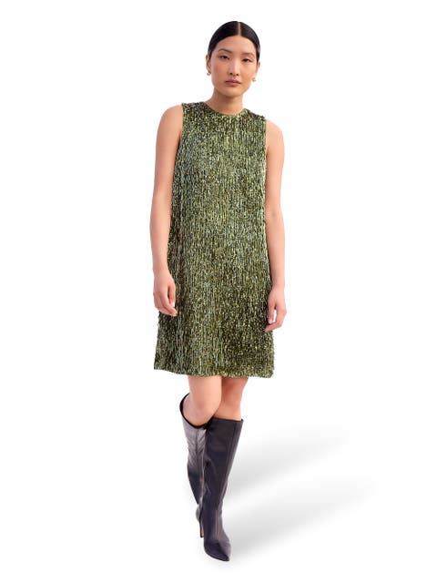 Nina Drop Sequin Shift Dress