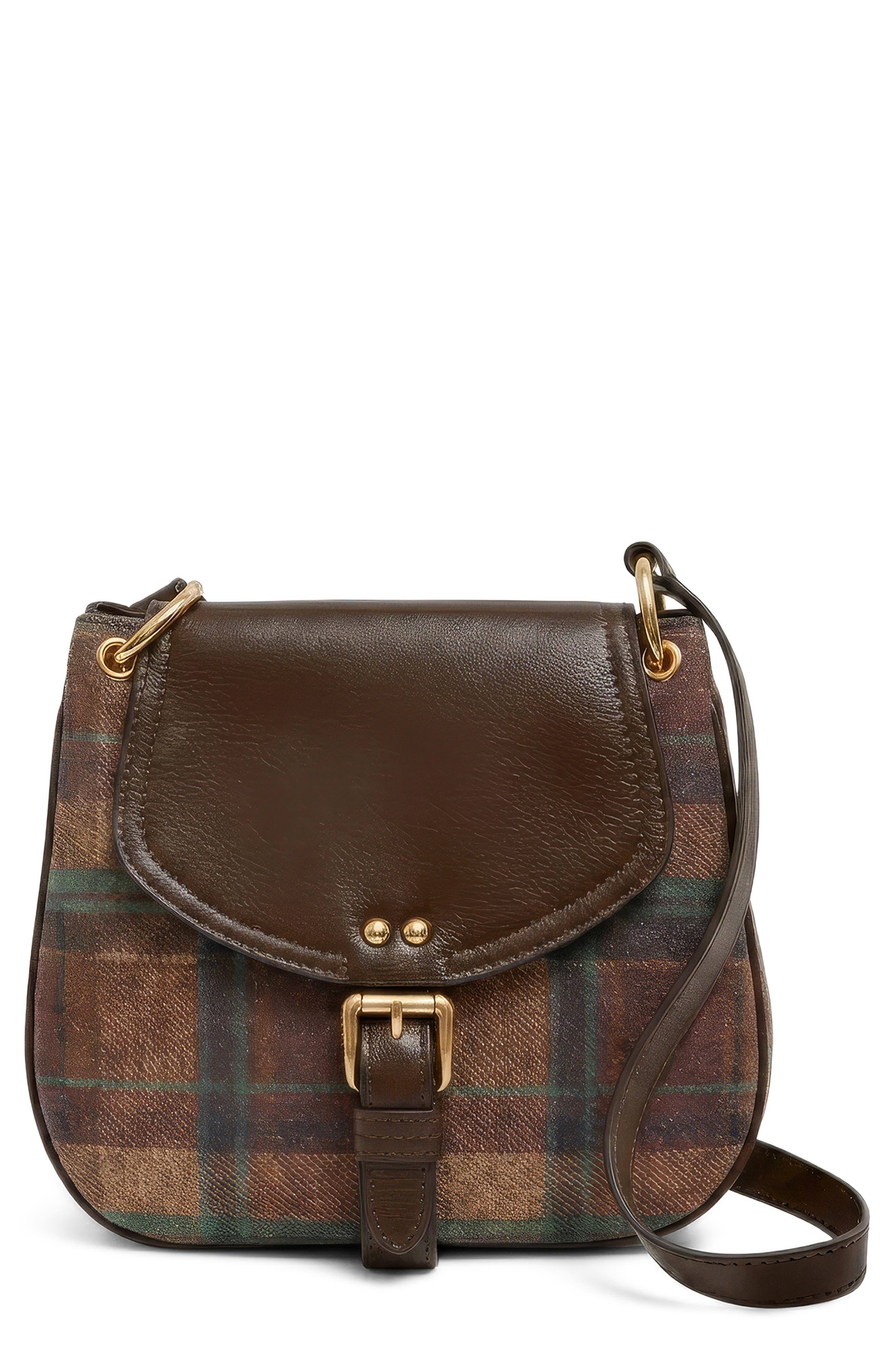 Dash Mini Leather Crossbody, Main, color, URBAN PLAID