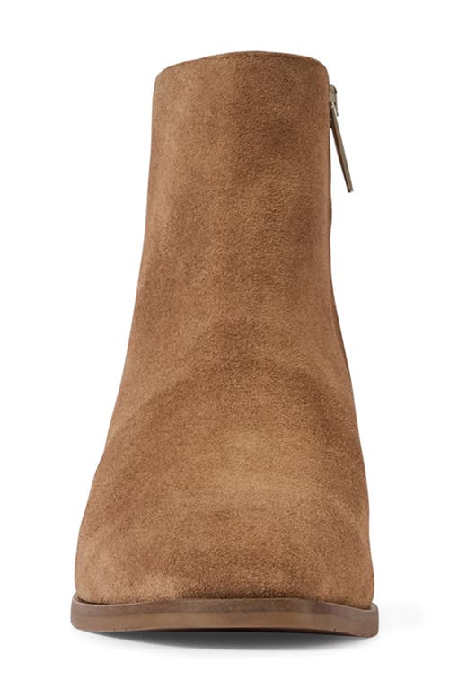 Aquatalia Reeta Luxe Suede Bootie In Brown