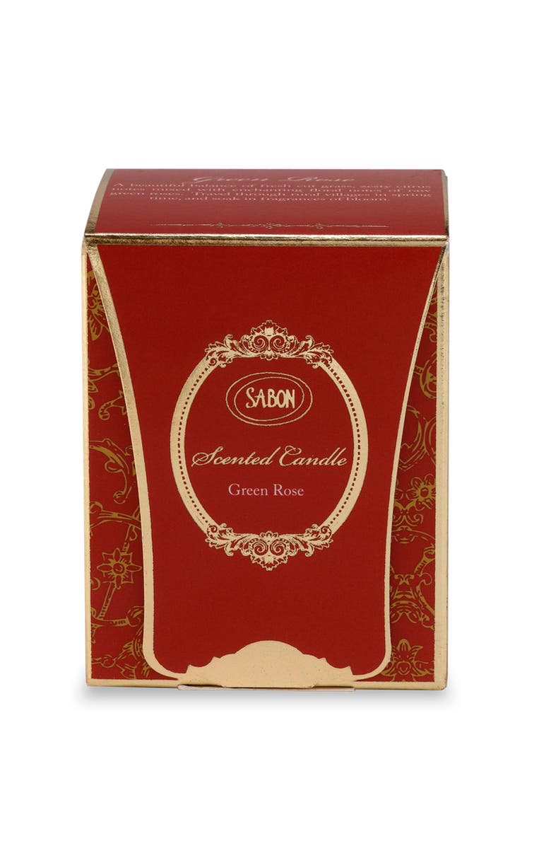 SABON Candle Glass Green Rose, Alternate, color, 60 Gr
