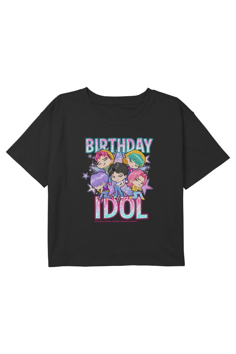 Girl's Kpop Demon Hunters Saja Boys Birthday Idol Star  Graphic T-Shirt, Main, color, Black