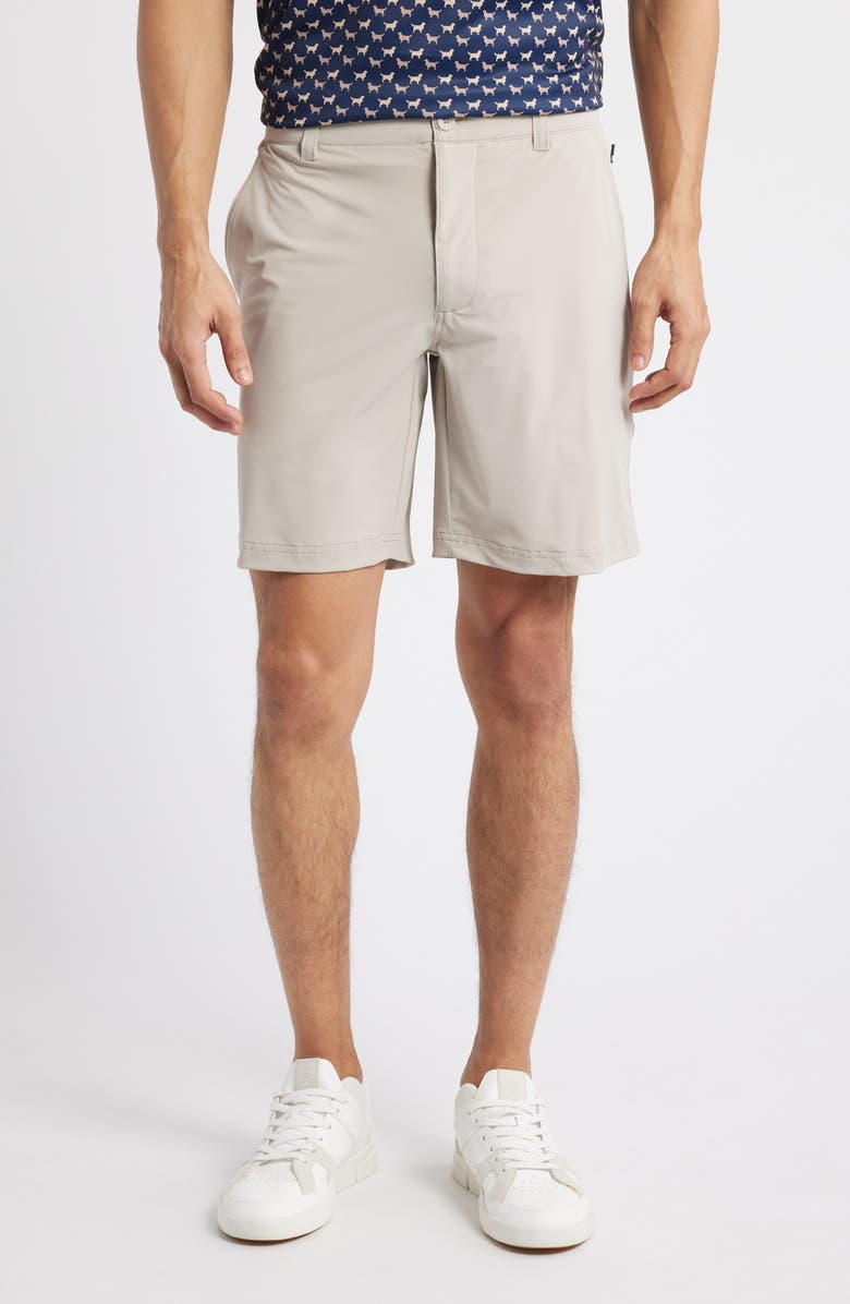 Swannies Fairway 8-Inch Flat Front Stretch Golf Shorts, Main, color, Tan