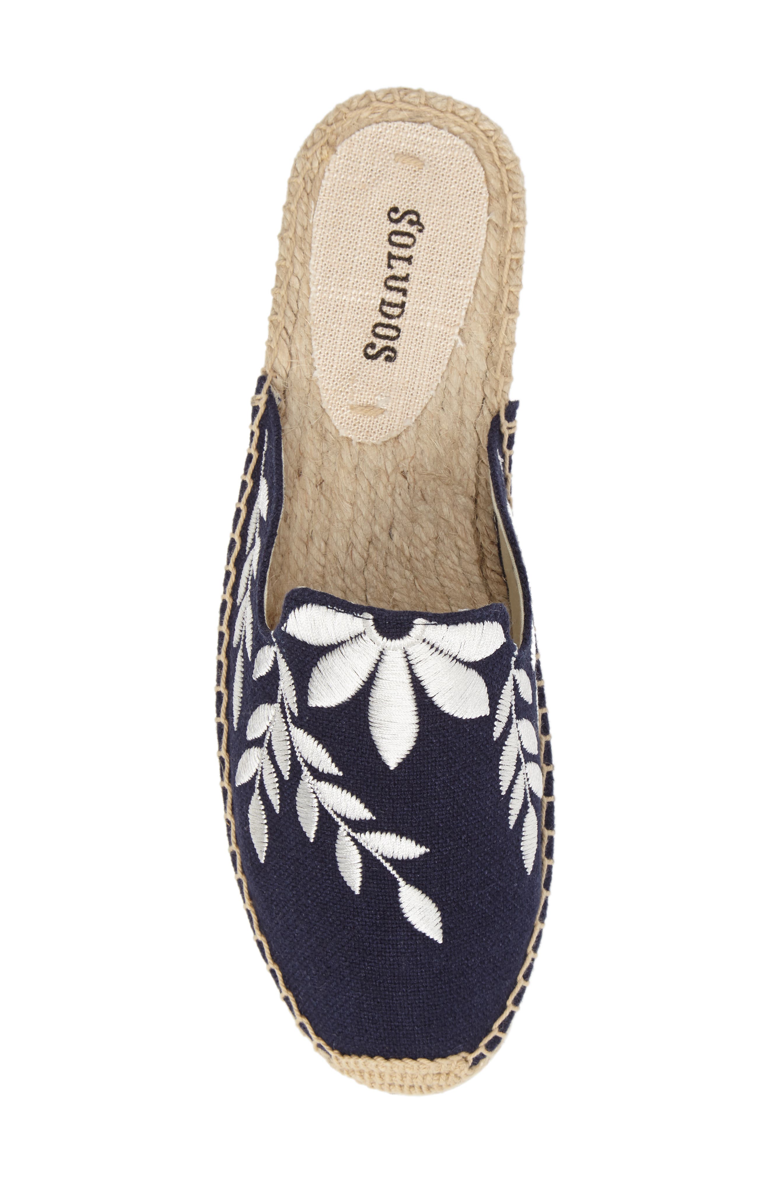 Soludos Embroidered Espadrille Mule, Alternate, color, 