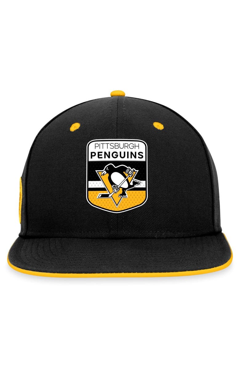 FANATICS Men's Fanatics Branded  Black Pittsburgh Penguins 2023 NHL Draft Snapback Hat, Alternate, color, 