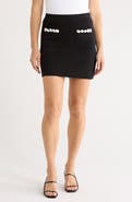 Ellen Tracy Floral Patch Pocket Miniskirt