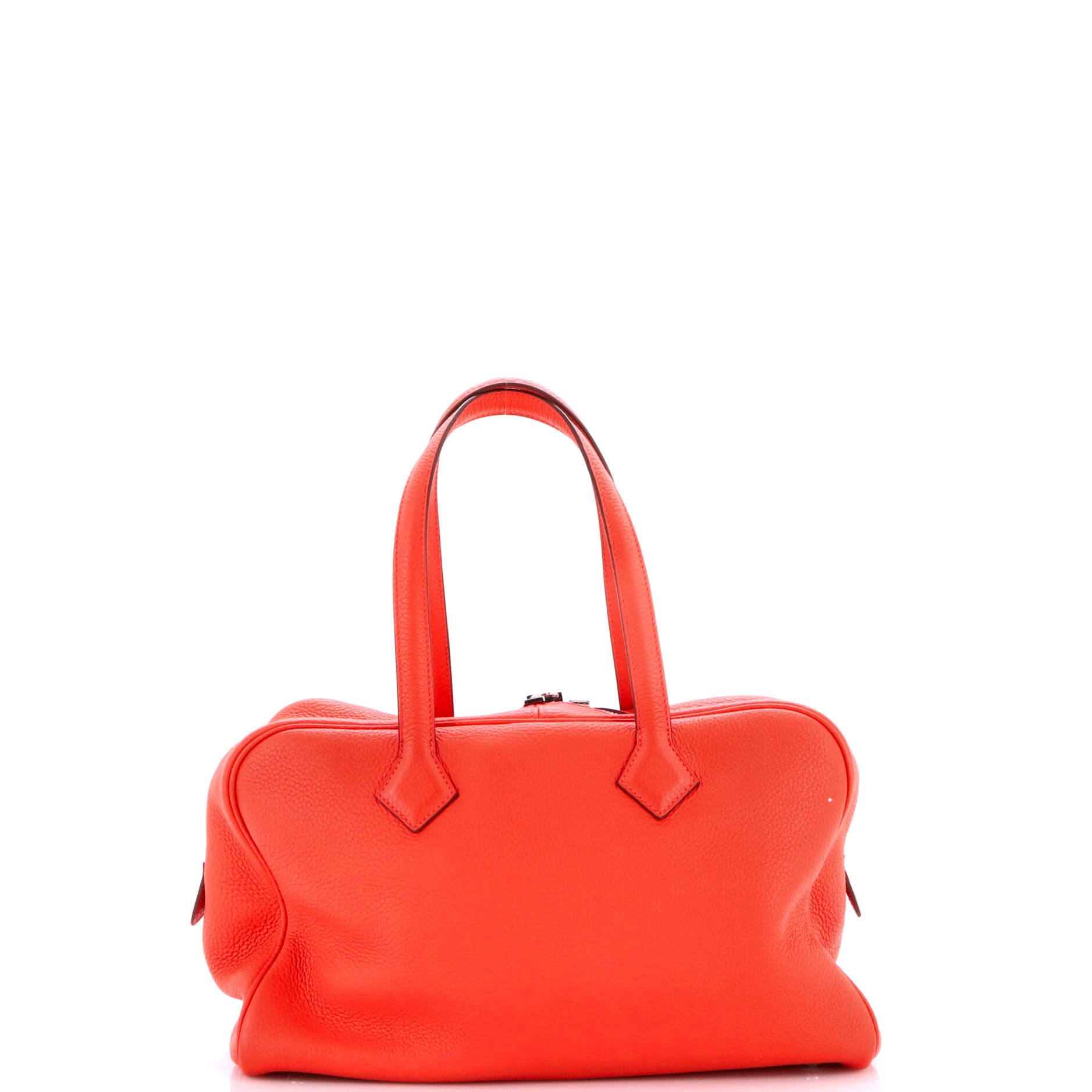 Pre-Owned Hermes Victoria II Bag Clemence 35, Alternate, color, Rouge Pivoine