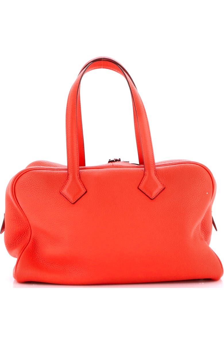 Pre-Owned Hermes Victoria II Bag Clemence 35, Alternate, color, Rouge Pivoine