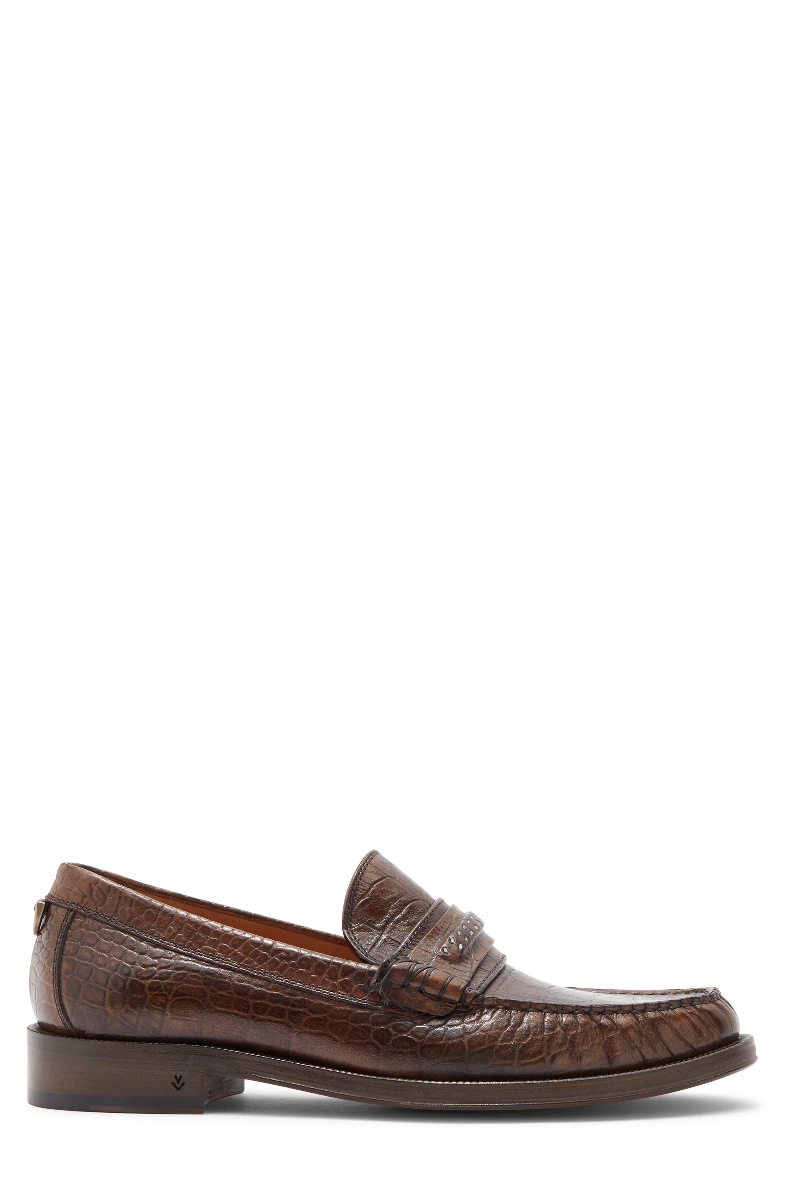 Greenwich Chain Loafer, Alternate, color, WOOD BROWN