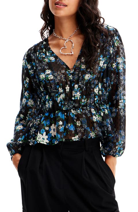 Hamburgo Floral Chiffon Top