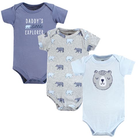 Triple Pack of Essential Cotton One-Piece Rompers (Baby)