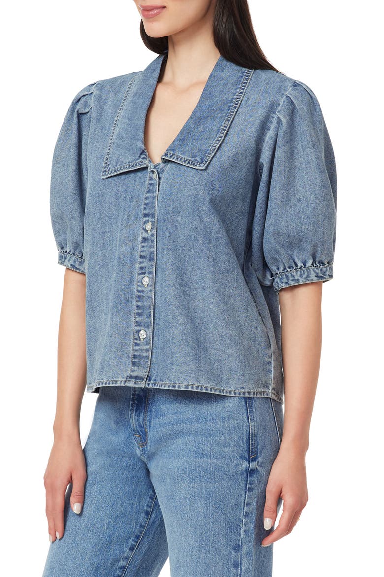 Sailor Collar Puff Sleeve Top, Alternate, color, LISMORE