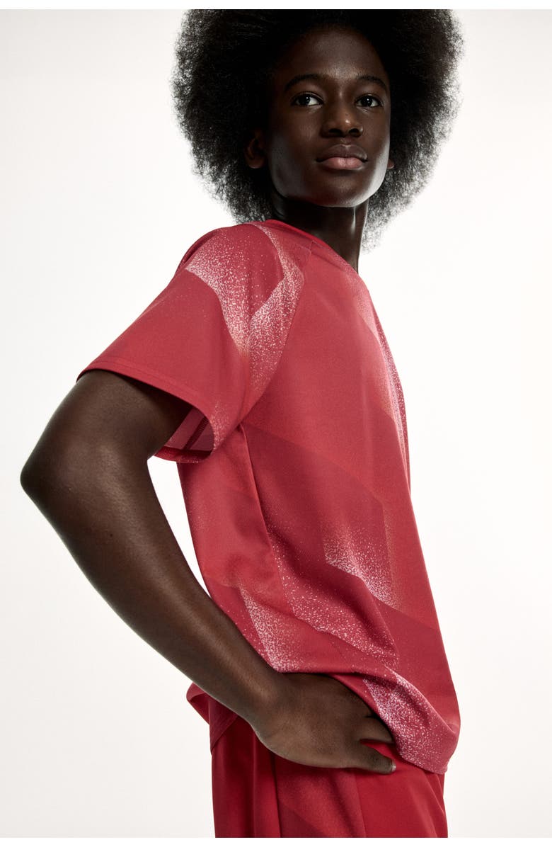 H&M 2-piece soccer set with drymove, Alternate, color, Red/Patterned