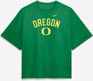 Nike Women's Nike Green Oregon Ducks Arch Logo Boxy T-Shirt