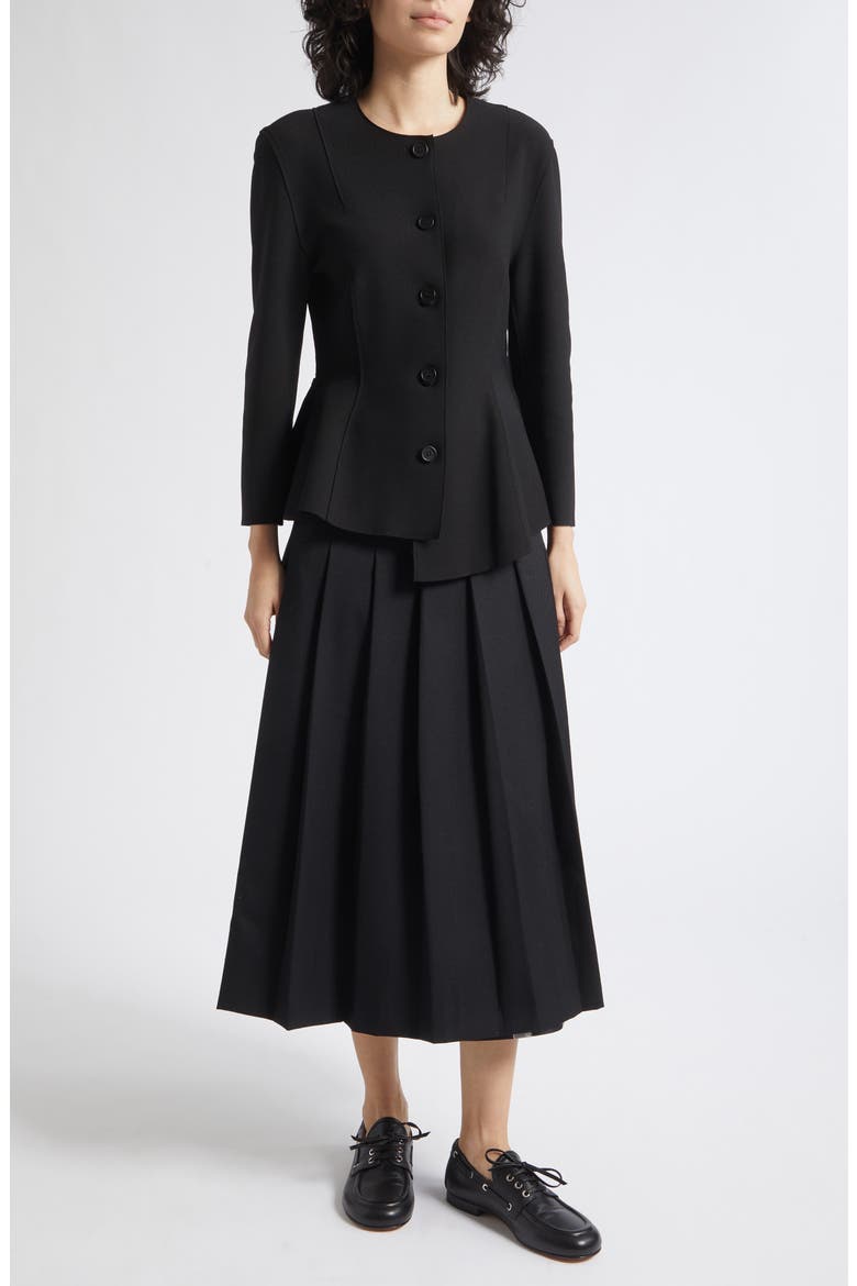 Hybrid Pleated Midi Skirt, Alternate, color, BOUQUET IN PIECES
