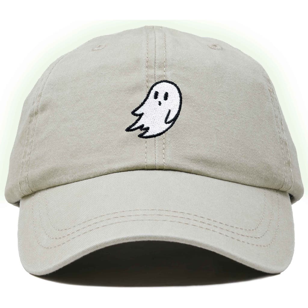 Dalix Ghost Dad Hat In Washed Stone White