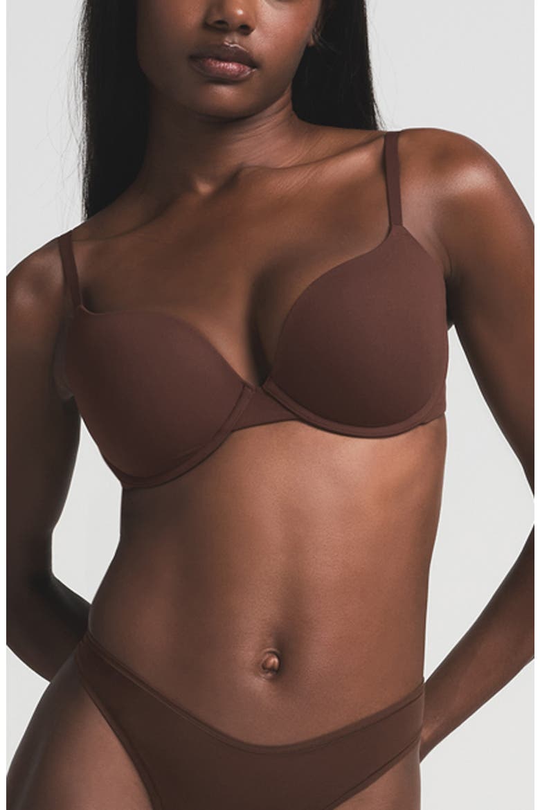 Fits Everybody Push-Up Bra, Main, color, COCOA