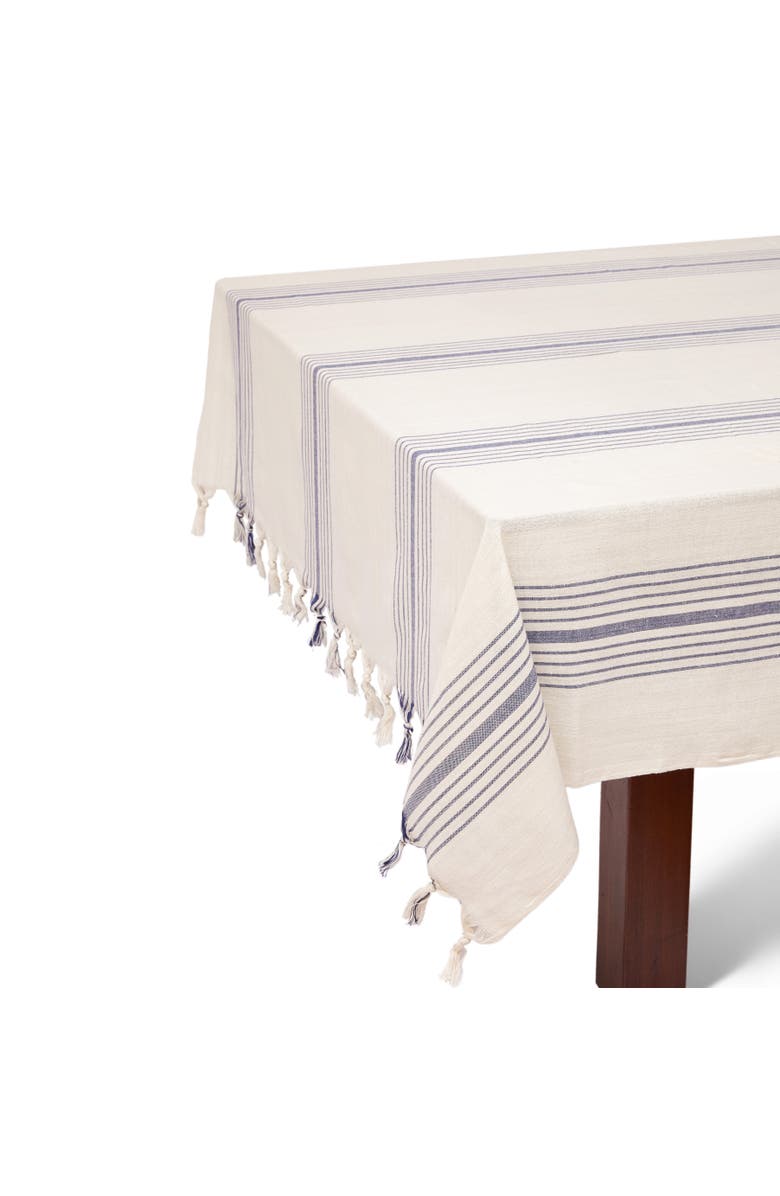 Eco Hilana Sustainable Kayseri Tablecloth Set, Alternate, color, Blue