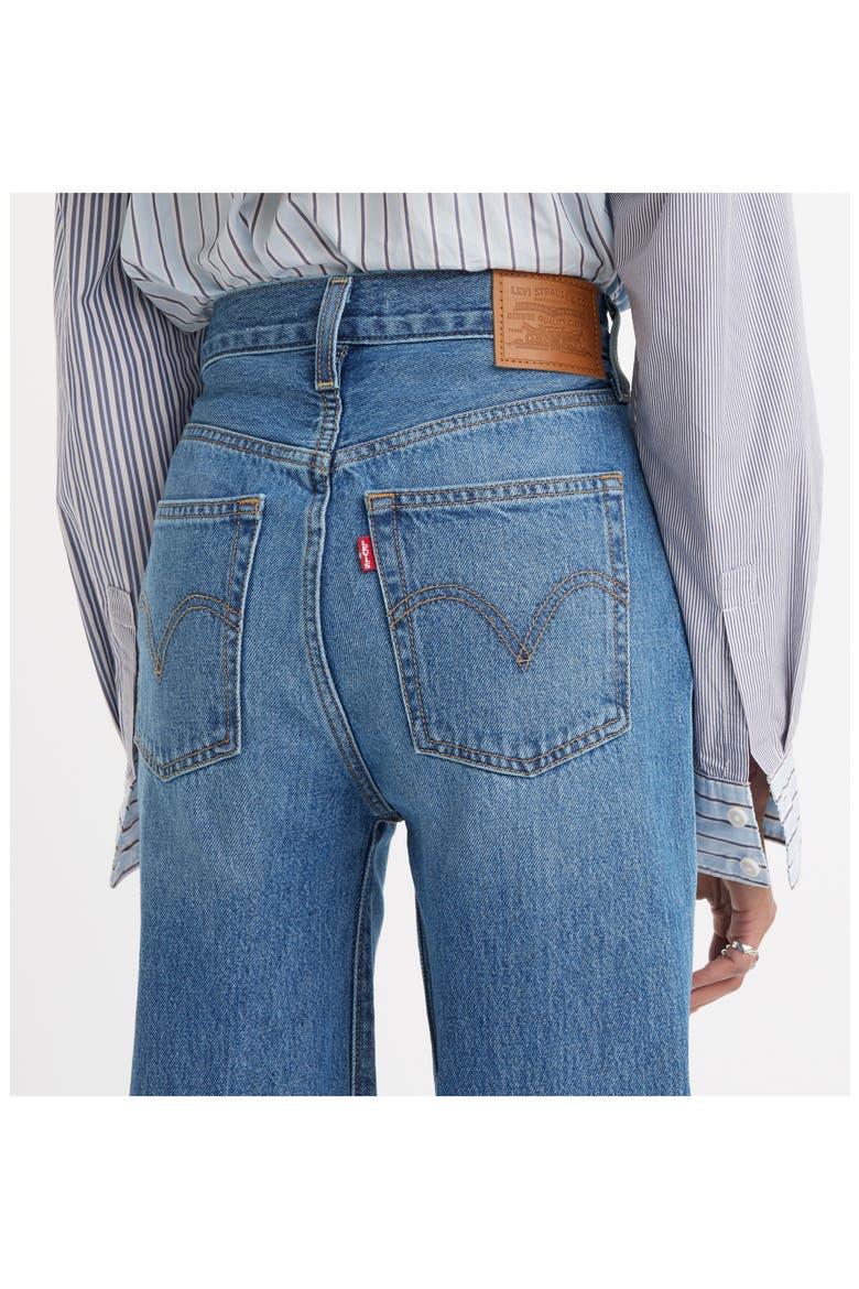 Ribcage Release Hem High Waist Wide Leg Jeans, Alternate, color, SHES A CUTIE