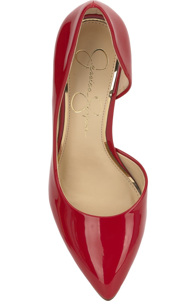Jessica Simpson Prizma Half-d'Orsay Pump, Alternate, color, Red Muse